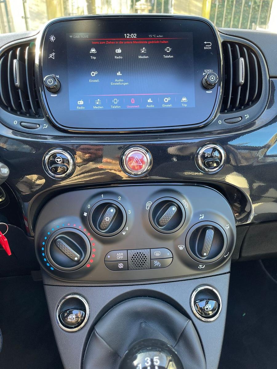 Fiat 500C C Apple Android PDC Multi Freispr Carbio 