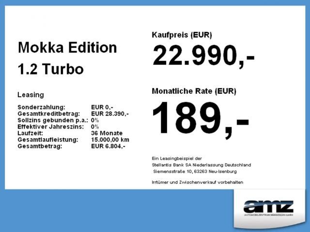 Opel Mokka 1.2 Turbo Edition Turbo