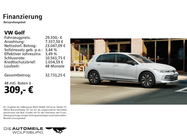 Volkswagen Golf 1.5 eTSI DSG Golf VIII