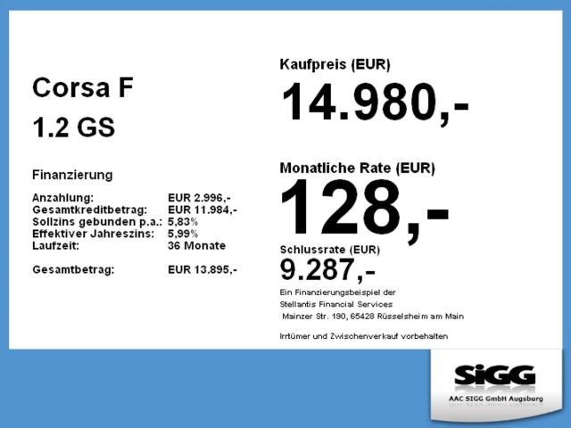 Opel Corsa F 1.2 Sitzheizung* Allwetterreifen* LED