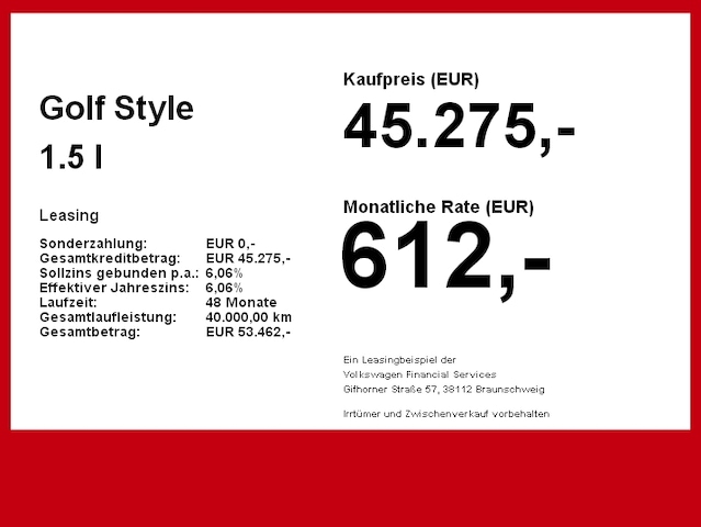 Volkswagen Golf 1.5 l eTSI MATRIX Nav AHK Winterpaket