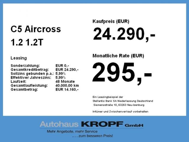 Citroën C5 Aircross 1.2 Fin. ab 2,99 % Navi,Parkpilot