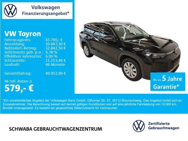 Volkswagen Tayron 2.0 TDI DSG Life
