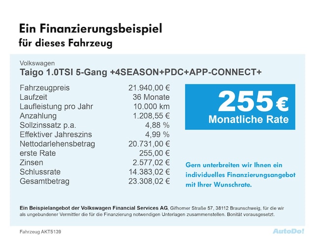 Volkswagen Taigo 1.0 TSI