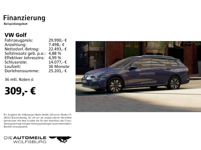 Volkswagen Golf DSG Golf VIII Move Variant