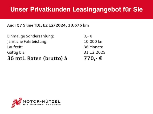 Audi Q7 45 TDI Quattro S-Line