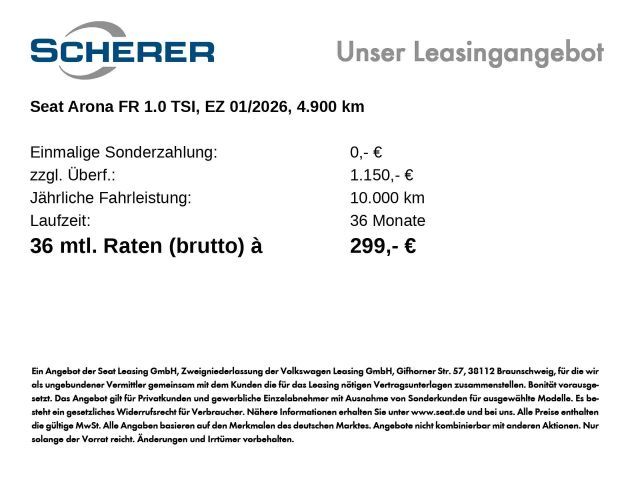 Seat Arona 1.0 TSI Black FR-lijn