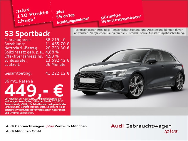 Audi S3 Quattro S-Tronic Sportback