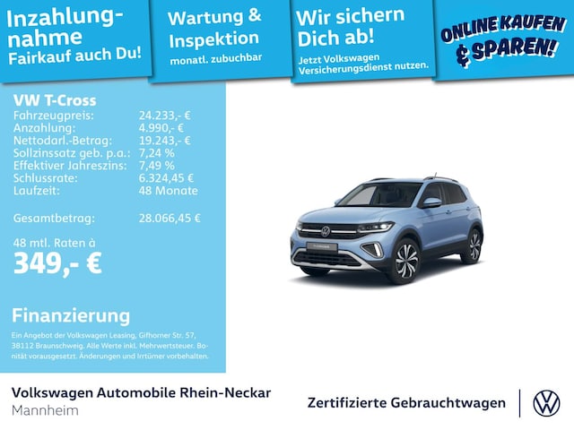 Volkswagen T-Cross 1.0 TSI DSG Style