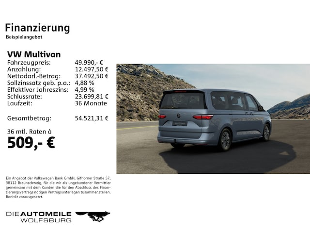 Volkswagen Multivan 2.0 TDI DSG Lang T7