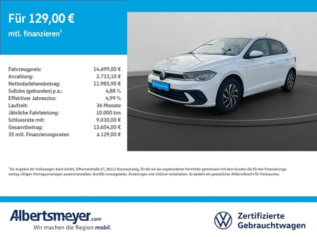 Volkswagen Polo 1.0 +KLIMA+SITZHEIZUNG+LM+ZV