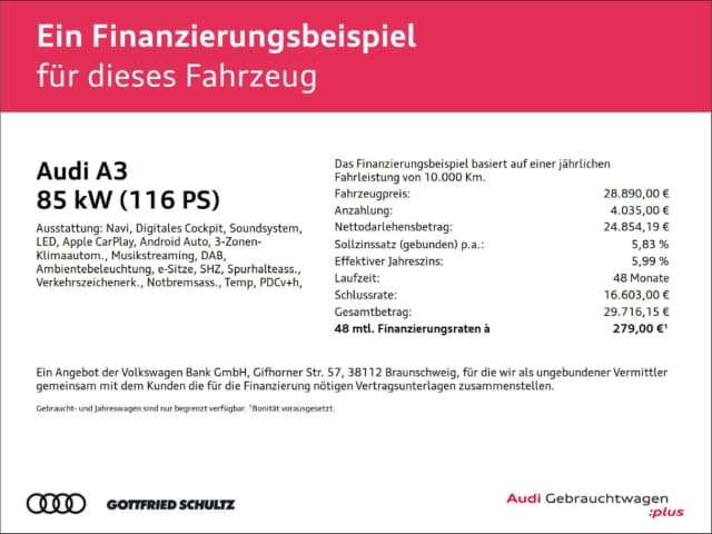Audi A3 30 TFSI S-Tronic Sportback