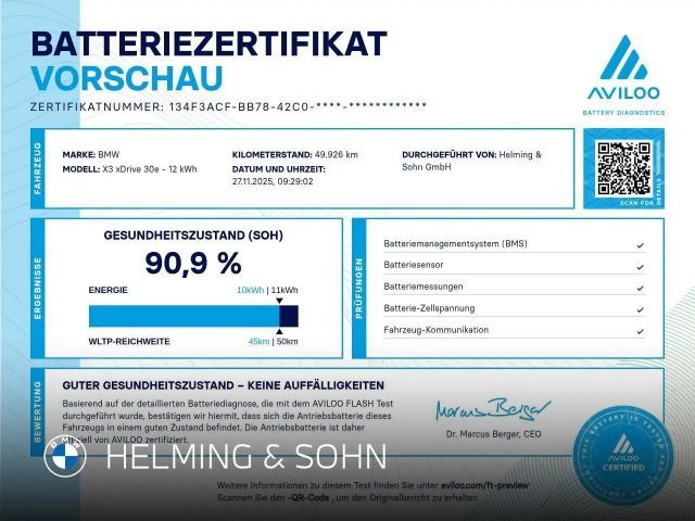 BMW X3 M-Sport xDrive30e