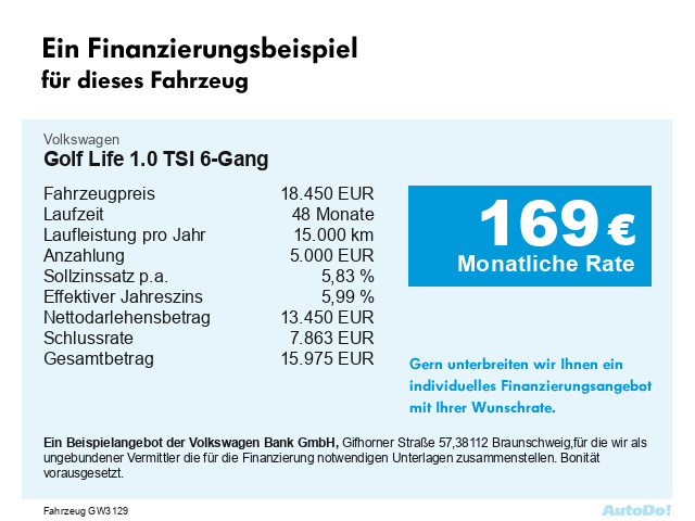 Volkswagen Golf 1.0 TSI Life