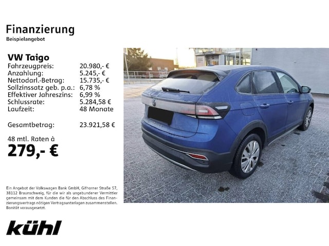 Volkswagen Taigo 1.0 TSI IQ.Drive Style