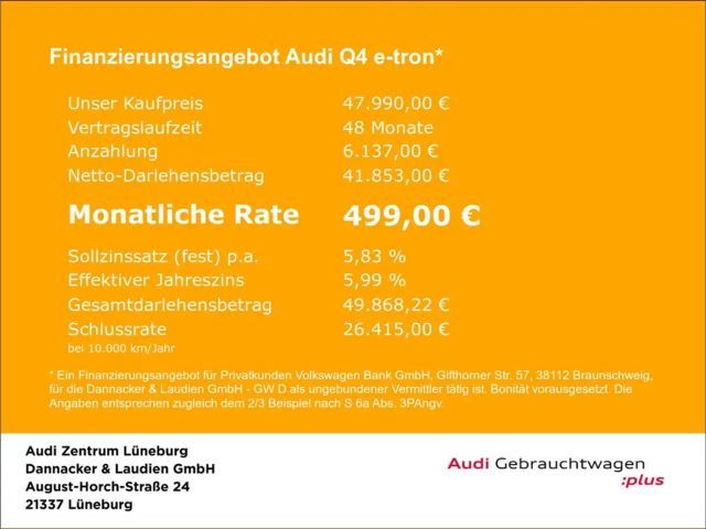 Audi Q4 e-tron Quattro S-Line Sportback