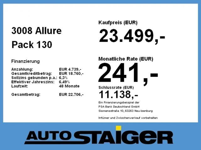 Peugeot 3008 Allure Pack