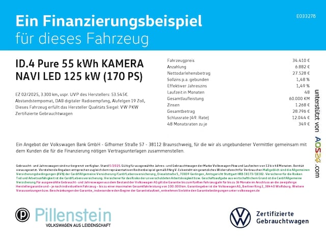 Volkswagen ID.4 55 kWh Pure