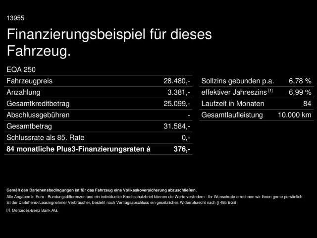 Mercedes-Benz EQA 250 Advanced