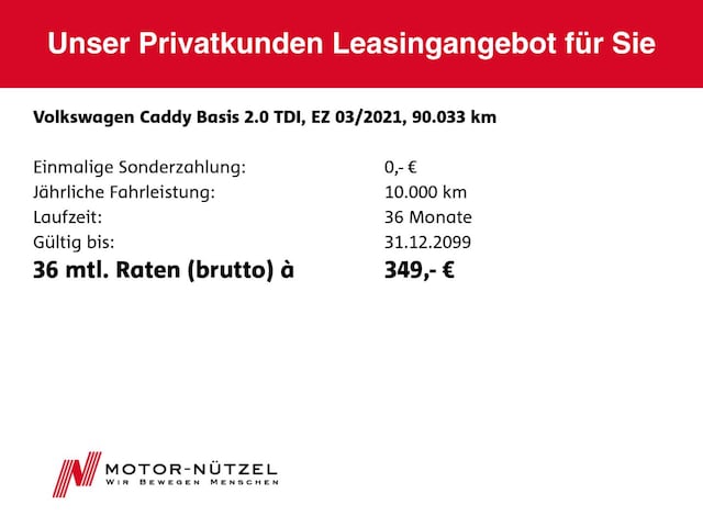 Volkswagen Caddy 2.0 TDI DSG