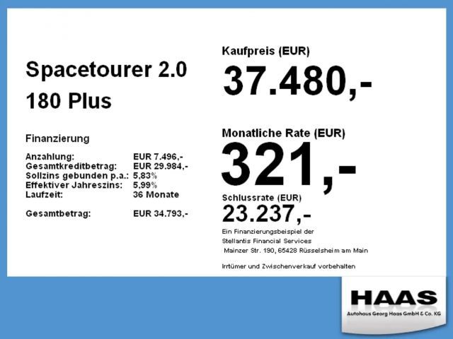 Citroën Spacetourer Plus
