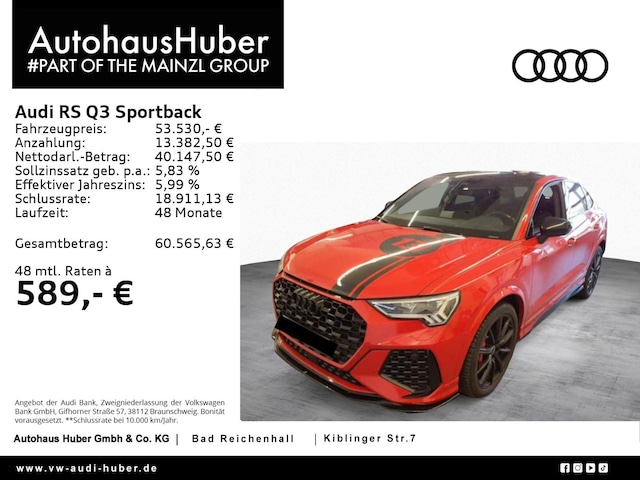 Audi RS Q3 Quattro S-Tronic Sportback
