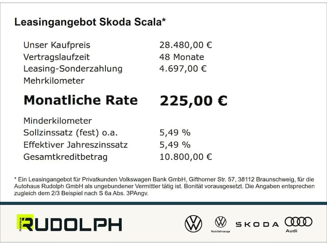Skoda Scala 1.0 TSI Tour