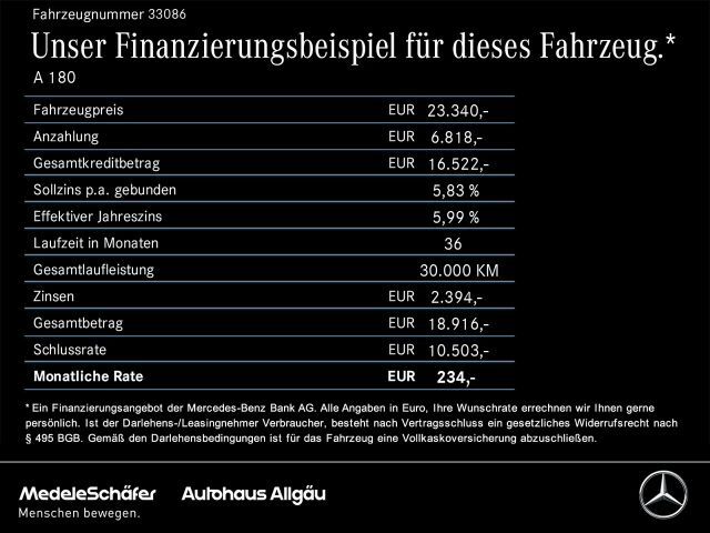 Mercedes-Benz A 180 Business Line Progressive