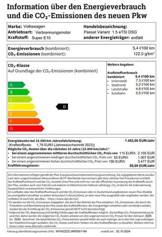 Volkswagen Passat 1.5 TSI Business DSG Variant
