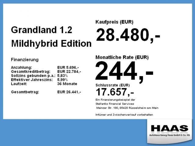 Opel Grandland X Edition