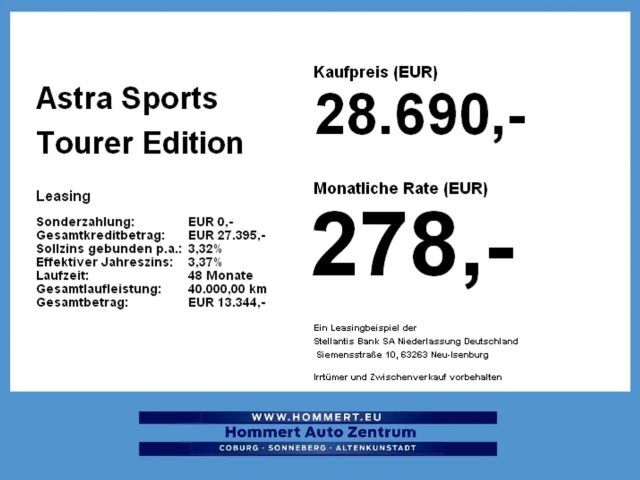 Opel Astra Edition Sports Tourer