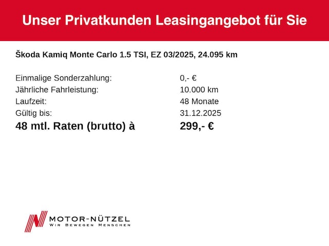 Skoda Kamiq 1.5 TSI Monte Carlo