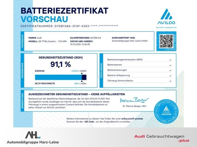 Audi Q8 55 TFSI Hybride Quattro