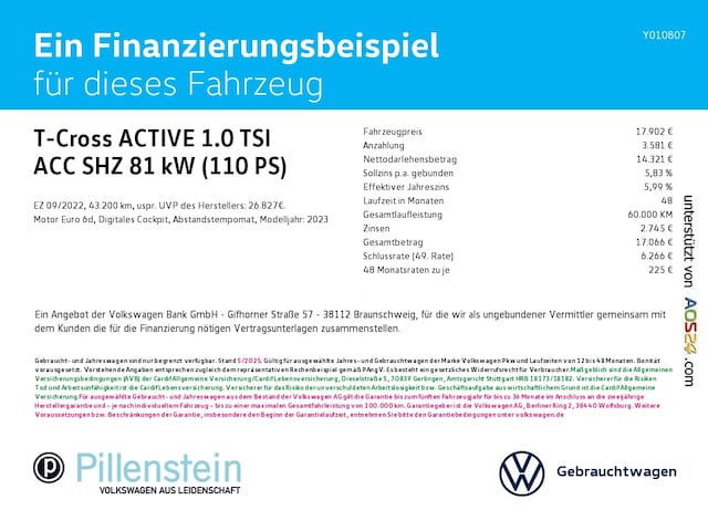 Volkswagen T-Cross 1.0 TSI