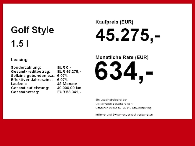 Volkswagen Golf 1.5 l eTSI MATRIX Nav AHK Winterpaket