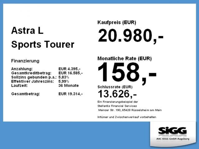 Opel Astra GS-Line Grand Sport Sports Tourer