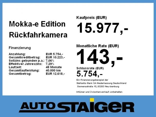 Opel Mokka Edition Mokka-e