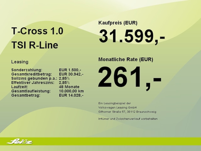 Volkswagen T-Cross 1.0 TSI