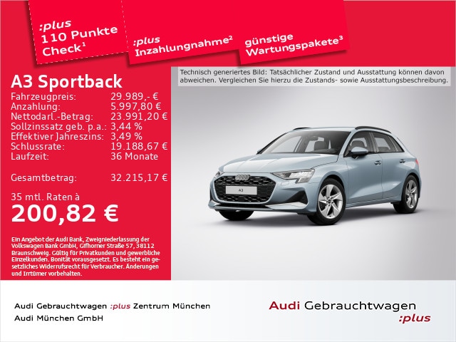 Audi A3 30 TDI Sportback
