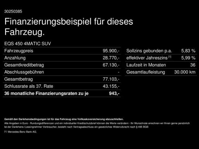 Mercedes-Benz EQS SUV 450 4MATIC AMG Line