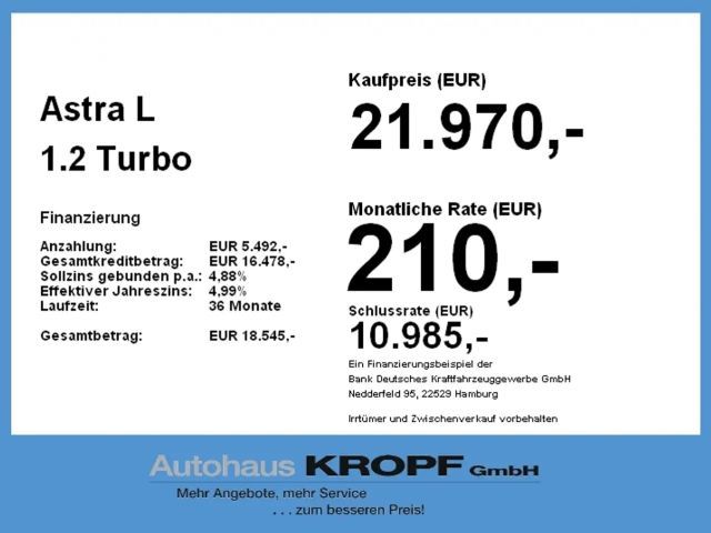 Opel Astra 1.2 Turbo Enjoy Turbo