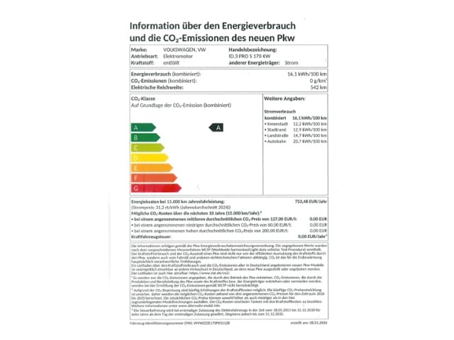 Volkswagen ID.3 170kW +1,49%+WR+WÄRMEP+NAVI+MATRIX+BLACKSTYLE