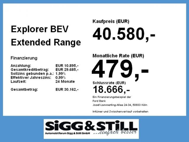 Ford Explorer Extended range RWD