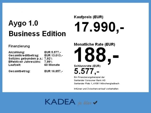 Toyota Aygo 1.0 VVT-i Business Hatchback