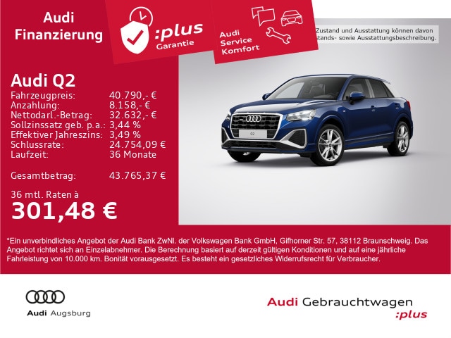Audi Q2 40 TFSI Quattro S-Line S-Tronic