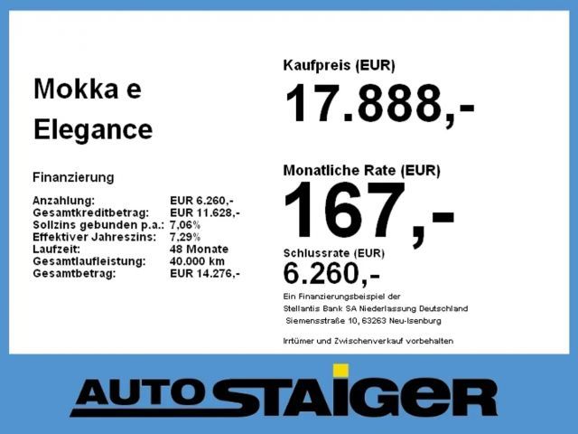 Opel Mokka Elegance Mokka-e