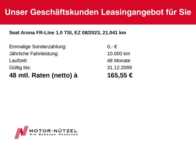 Seat Arona 1.0 TSI FR-lijn