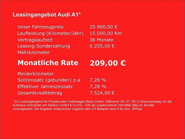 Audi A1 25 TFSI S-Tronic Sportback