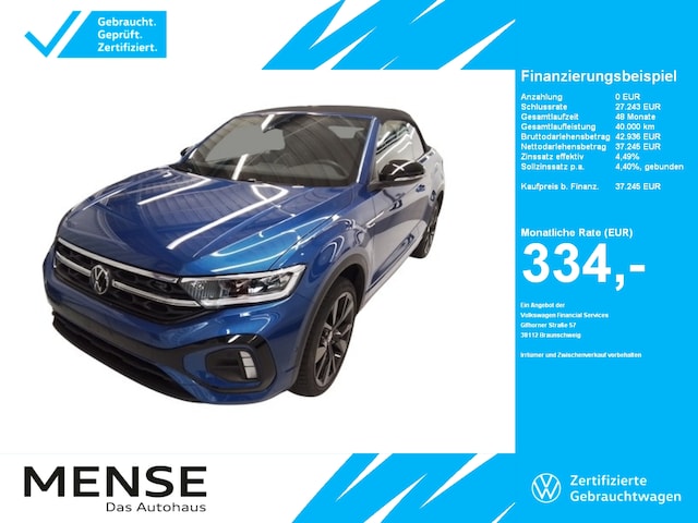 Volkswagen T-Roc 1.5 TSI Cabriolet DSG