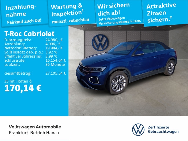 Volkswagen T-Roc 1.0 TSI Cabriolet
